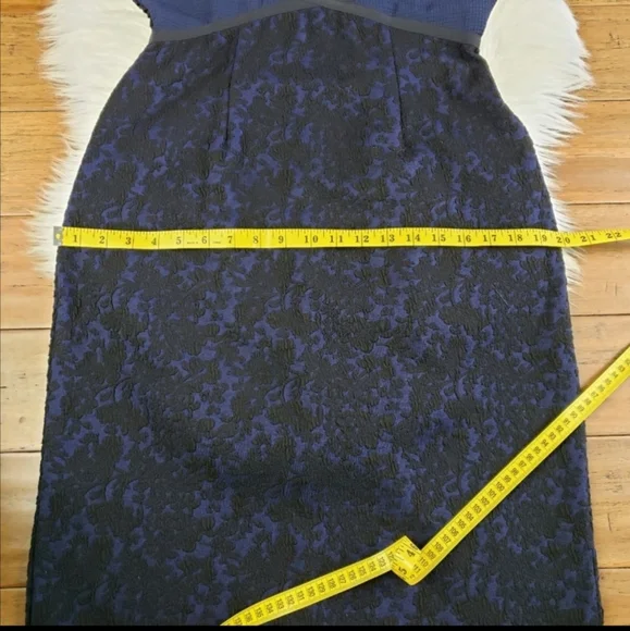 Anthropologie moulinette soeurs Blue Black Lace dress - Picture 6 of 15